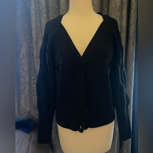 Jonathan Simkhai size small fits like a small medium black long sleeve
